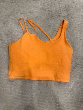 Beyond Yoga Orange Double-Strap Crop Top